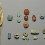Hatmehyt Amulet and Beads Amulet with beads from burial necklace