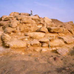 East end of the Wall of the Crow Wall of the Crow near the Great Pyramid
