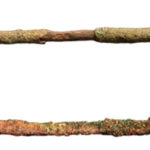 Evidence of household copper working Evidence of household copper working.