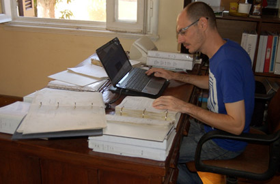 Dan working from Egypt